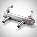 VW BUG SPORT EXHAUST SYSTEM (WITH APRON CUT OUTS) 50/35