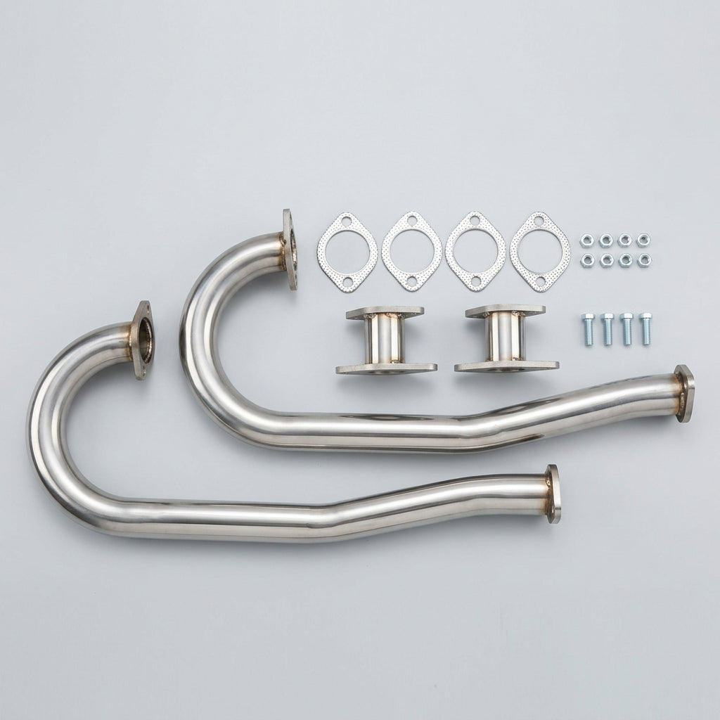 BAYWINDOW BUS FLANGED J PIPES