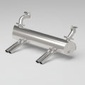 KARMANN GHIA ABARTH EXHAUST SYSTEM FOR 1300 ~ 1600C.C. (APRON WITH CUT OUTS)