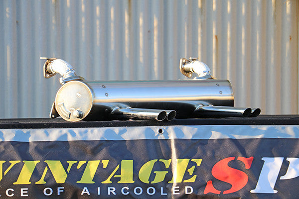 KARMANN GHIA ABARTH EXHAUST SYSTEM FOR 1300 ~ 1600C.C. (APRON WITH CUT OUTS)